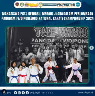 Mahasiswa PKTJ Berhasil Meraih Juara Dalam Perlombaan Pangdam IV/Diponegoro National Karate Championship