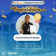 Selamat Taruna Erlang Prayoga Atas Prestasinya Meraih Juara 3 dalam Lomba Menulis Nasional 2024