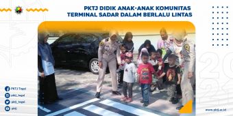 PKTJ Didik Anak-Anak Komunitas Terminal Sadar dalam Berlalu Lintas