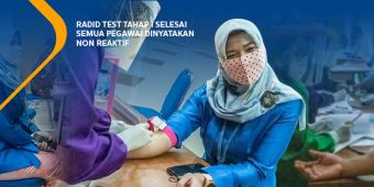 Rapid Test tahap I PKTJ selesai, semua pegawai dinyatakan nonreaktif