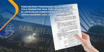 Pengumuman Penerimaan Calon Taruna/i Pola Pembibitan pada Perguruan Tinggi di Lingkungan Kementerian Perhubungan Tahun Akademik 2020/2021 
