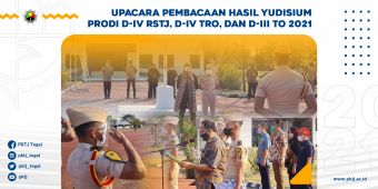 Upacara Pembacaan Hasil Yudisium Taruna/I PKTJ Tahun 2021