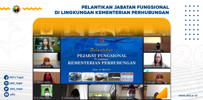 23 Pegawai PKTJ Dilantik Sebagai Jabatan Fungsional Kemenhub