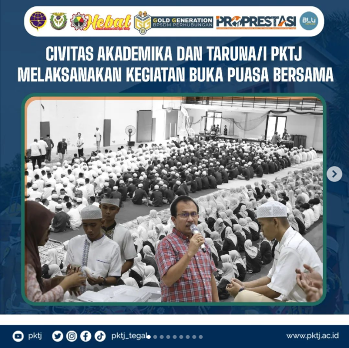 Civitas Akademika dan Taruna/I PKTJ Melaksanakan Kegiatan Buka Puasa Bersama