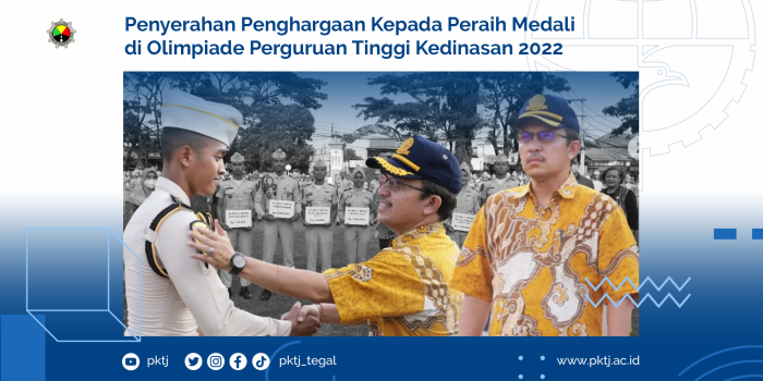 Penyerahan Penghargaan Kepada Peraih Medali di Olimpiade Perguruan Tinggi Kedinasan 2022